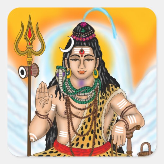 Lord Shiva Sticker (Voorkant)