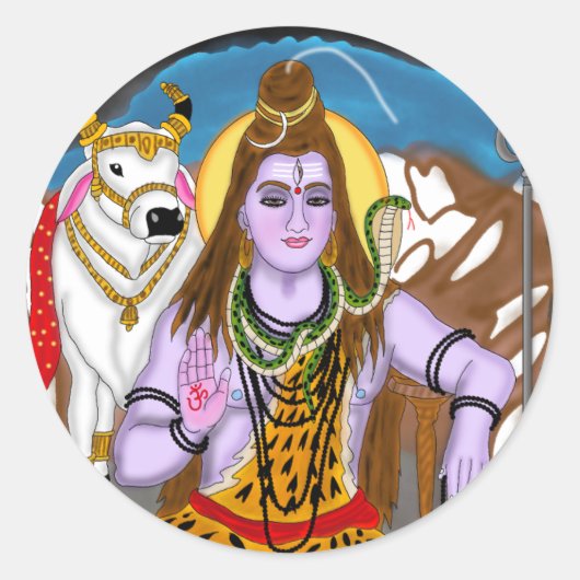 Lord Shiva Sticker (Voorkant)