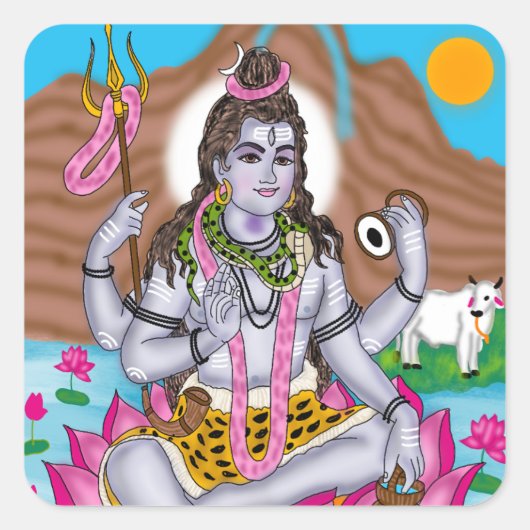 Lord Shiva Stickers (Voorkant)