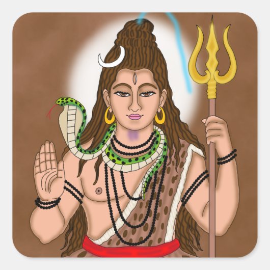 Lord Shiva Stickers (Voorkant)
