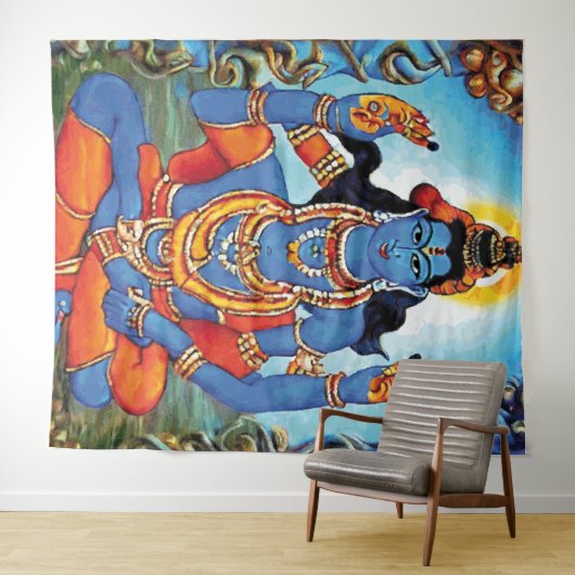 Lord Shiva - Tapestry Wandkleed (In Situ (horizontaal))