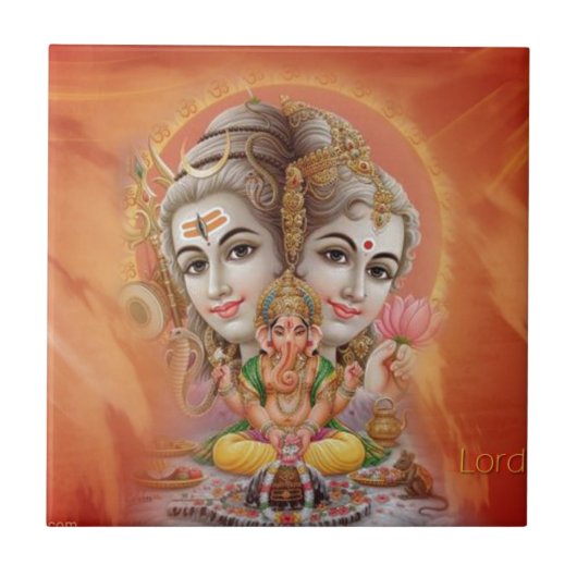 Lord Shiva Tegeltje (Voorkant)