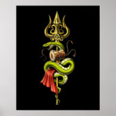 Lord Shiva Trident Poster (Voorkant)