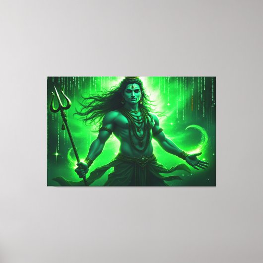 Lord Shiva Wall Art Canvas Print Picture 4 (Voorkant)