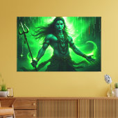 Lord Shiva Wall Art Canvas Print Picture 4 (Insitu (Woonkamer))
