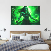 Lord Shiva Wall Art Canvas Print Picture 4 (Insitu (Slaapkamer))