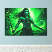 Lord Shiva Wall Art Canvas Print Picture 4 (Insitu (Houten vloer))