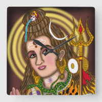 Lord Shiva wandklok