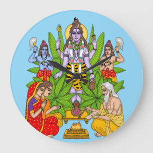 Lord Shiva wandklok