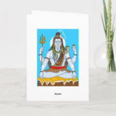 Lord Shiva wenskaart Kaart (Achterkant)