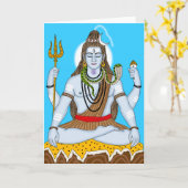 Lord Shiva wenskaart Kaart (Gele Bloem)