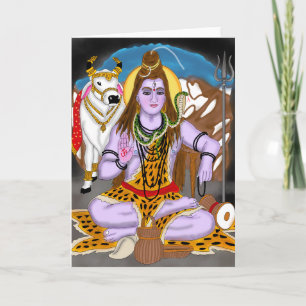 Lord Shiva wenskaart Kaart