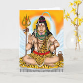 Lord Shiva wenskaart Kaart (Gele Bloem)