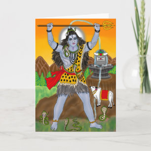 Lord Shiva wenskaart Kaart