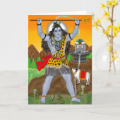 Lord Shiva wenskaart Kaart (Gele Bloem)