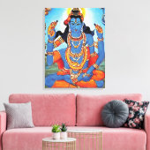 Lord Shiva - Wrapped Canvas (Insitu (Woonkamer))