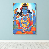 Lord Shiva - Wrapped Canvas Afdruk (Insitu (Houten vloer))