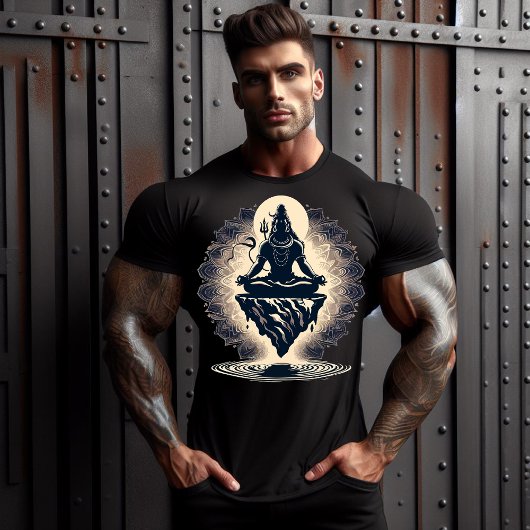 Lord Shiva Yogi illustratie T-shirt