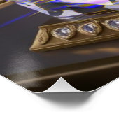 Lord Shree Ganesha Crystal & Diamond Sculpture Perfect Poster (Hoek)