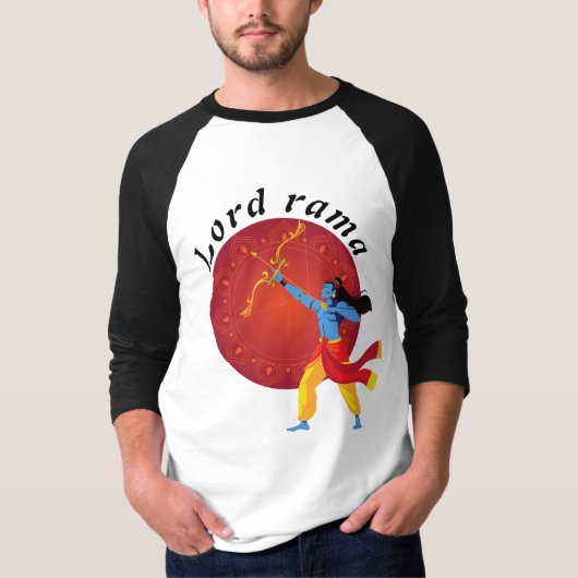 Lord Shri Rama ontwerp T-shirt (Voorkant)