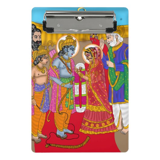 Lord Sita Ram  Mini Klembord (Voorkant)
