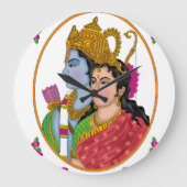 Lord SitaRam Clock Grote Klok (Voorkant)