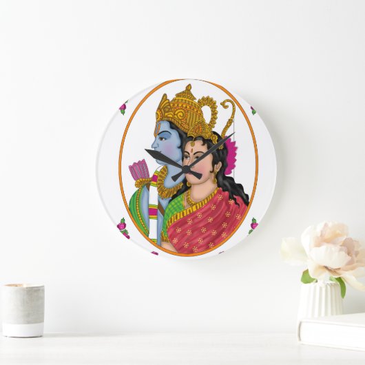 Lord SitaRam Clock Grote Klok (Huis)