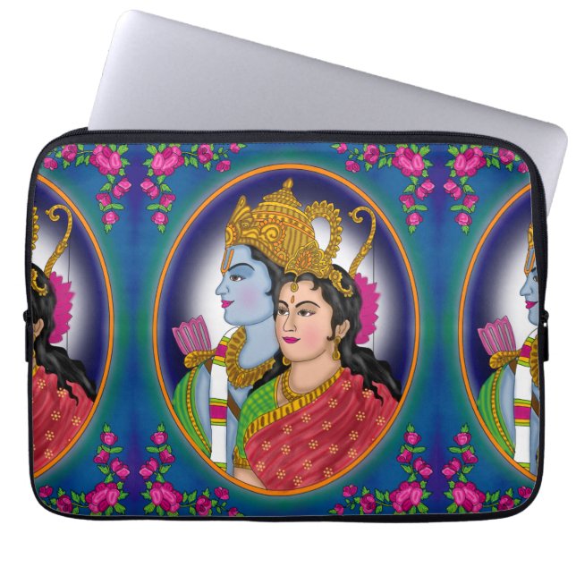 Lord Sitaram laptophoes Laptop Sleeve (Voorkant)