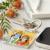 Lord Sitaram-sleutelhanger – Goddelijk Accessoire Sleutelhanger (Voorkant Rechts)