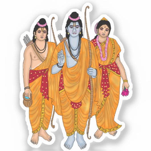 Lord Sitaram Sticker (Voorkant)