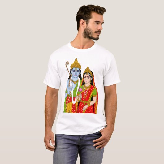 Lord Sitaram T-Shirt – Devotional Wear for Daily & (Voorkant volledig)