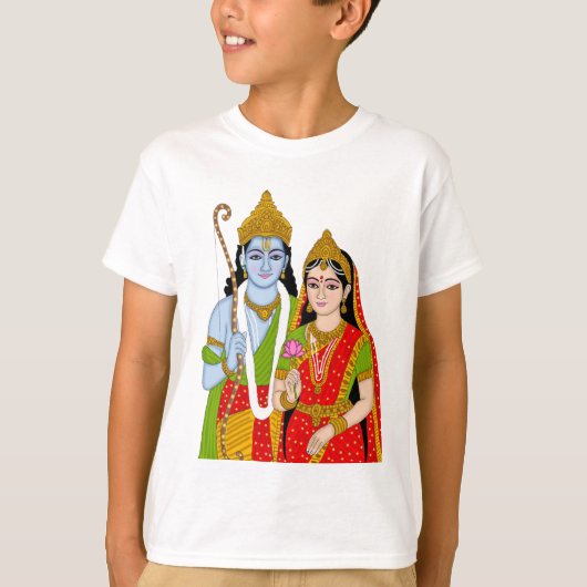 Lord Sitaram T-Shirt – Devotional Wear for Daily & (Voorkant)