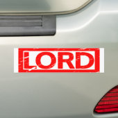 Lord Stamp Bumpersticker (Op auto)