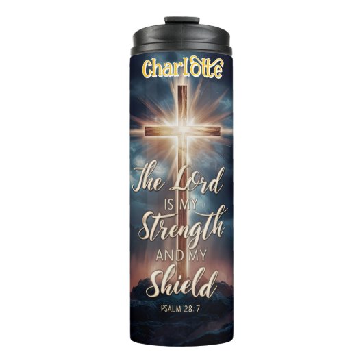 Lord Strength Shield Cross Glow Thermosbeker (Voorkant)