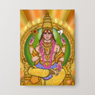 Lord Sun (Surya) Astrologie Knop Button