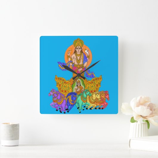 Lord Surya Phone Clock Vierkante Klok (Huis)