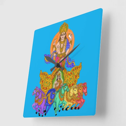 Lord Surya Phone Clock Vierkante Klok (Hoek)