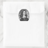 Lord Thomas Fairfax illustratie Vierkante Sticker (Tas)