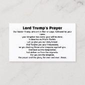 Lord Trumps gebed voor MAGA Visitekaartje (Voorkant)