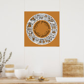 LORD VAN DE Doodle Art RINGS™ Poster (Keuken)