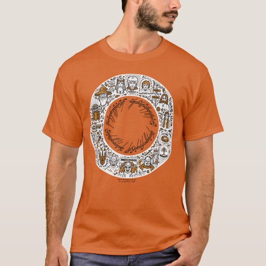 LORD VAN DE Doodle Art RINGS™ T-shirt (Voorkant)