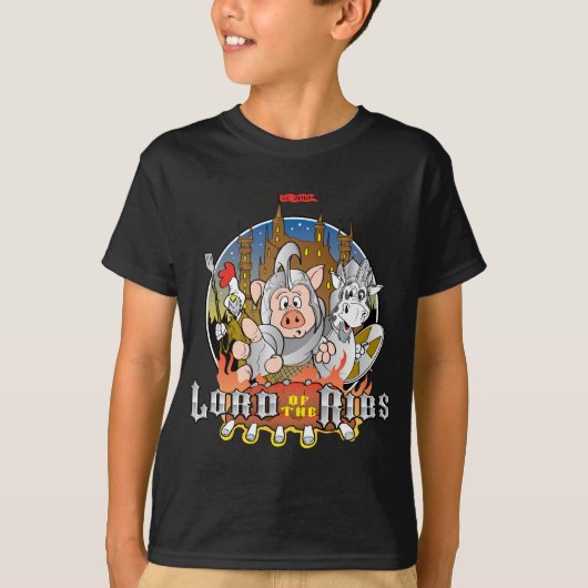 LORD VAN DE RIBS BBQ T-SHIRT (Voorkant)
