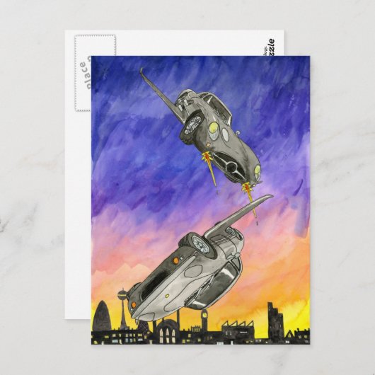 Lord Vernon die de Pan van Hamgee achtervolgen Briefkaart (Voorkant / Achterkant)