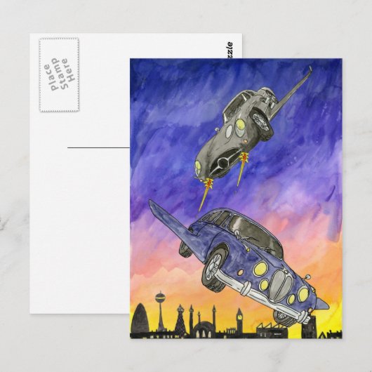 Lord Vernon volgt de Mervinettes Briefkaart (Voorkant / Achterkant)