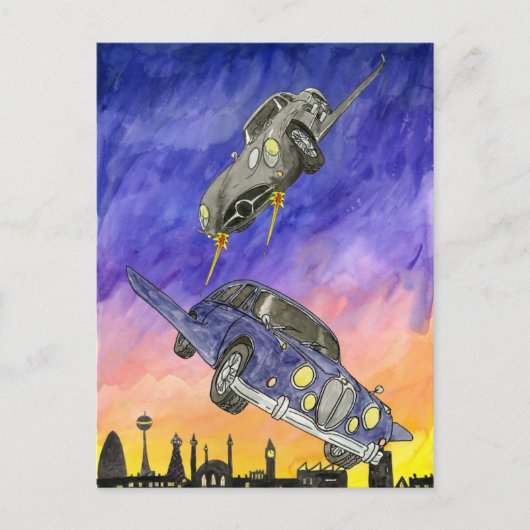 Lord Vernon volgt de Mervinettes Briefkaart (Voorkant)