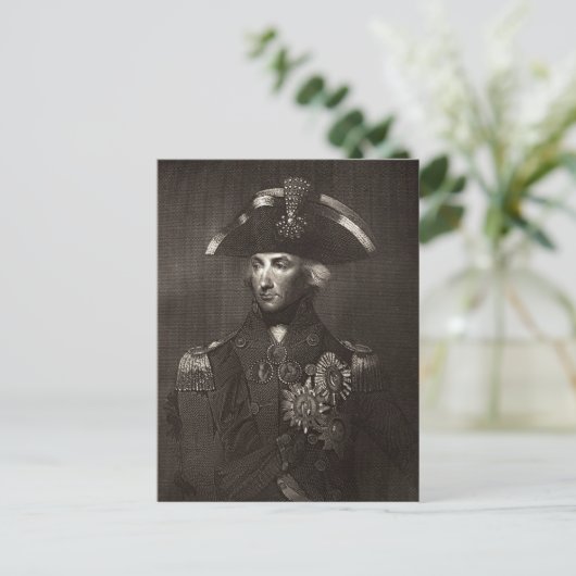 Lord Viscount Nelson Briefkaart (Staand voorkant)