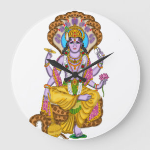 Lord Vishnu Clock Grote Klok