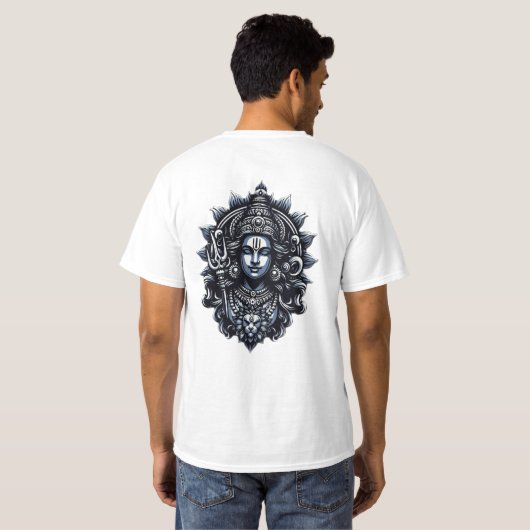 Lord Vishnu: De Multiversele Onderhouder T-shirt (Achterkant volledig)