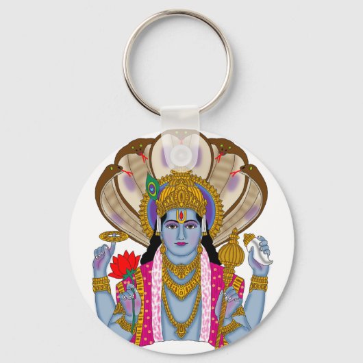 Lord Vishnu Keychain (Voorkant)