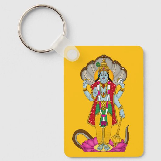 Lord Vishnu Keychain (Voorkant)